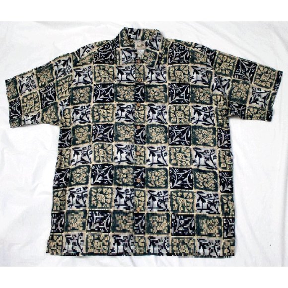 Cold Wear Mens Short Sleeve Button Shirt Hawaiian - Picture 1 of 5